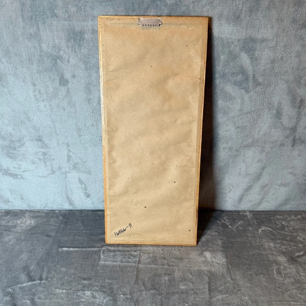 Vintage Golf Print Wall Art - Oak Frame, Pink Accents